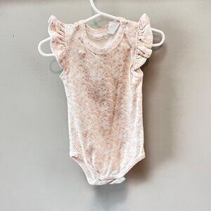Jamie Kay Ruffle Sleeve‎ Ditzy Floral Bodysuit- Size 2Y